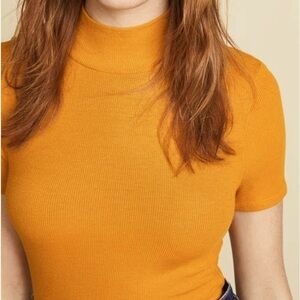 Short Sleeved High Neck T-Shirt